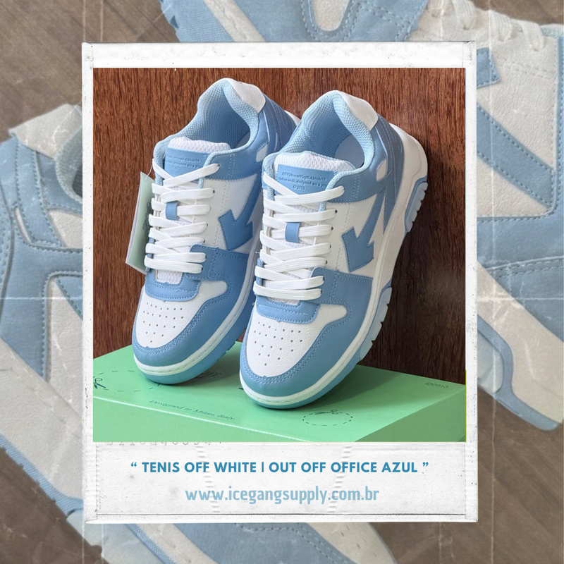 Tenis Off White | Out Off Office Azul