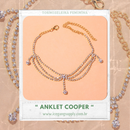 Anklet Cooper |  Tornozeleira feminina de Alto Luxo