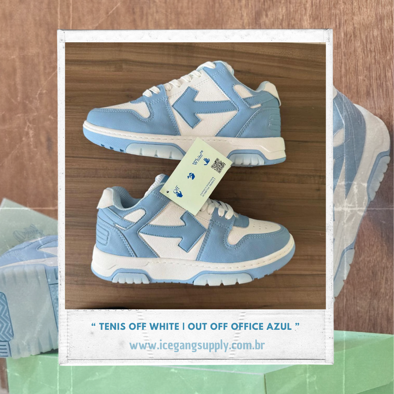 Tenis Off White | Out Off Office Azul