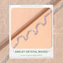 Anklet Crystal waves |  Tornozeleira feminina de Alto Luxo