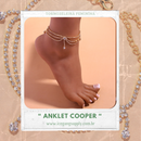Anklet Cooper |  Tornozeleira feminina de Alto Luxo
