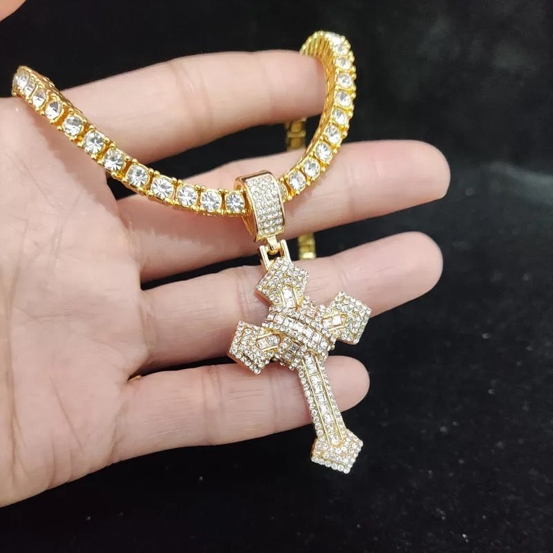 Riviera Trap Cross | Conjunto Cravejado