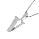 Vlone Iced Logo / Pingente Cravejado