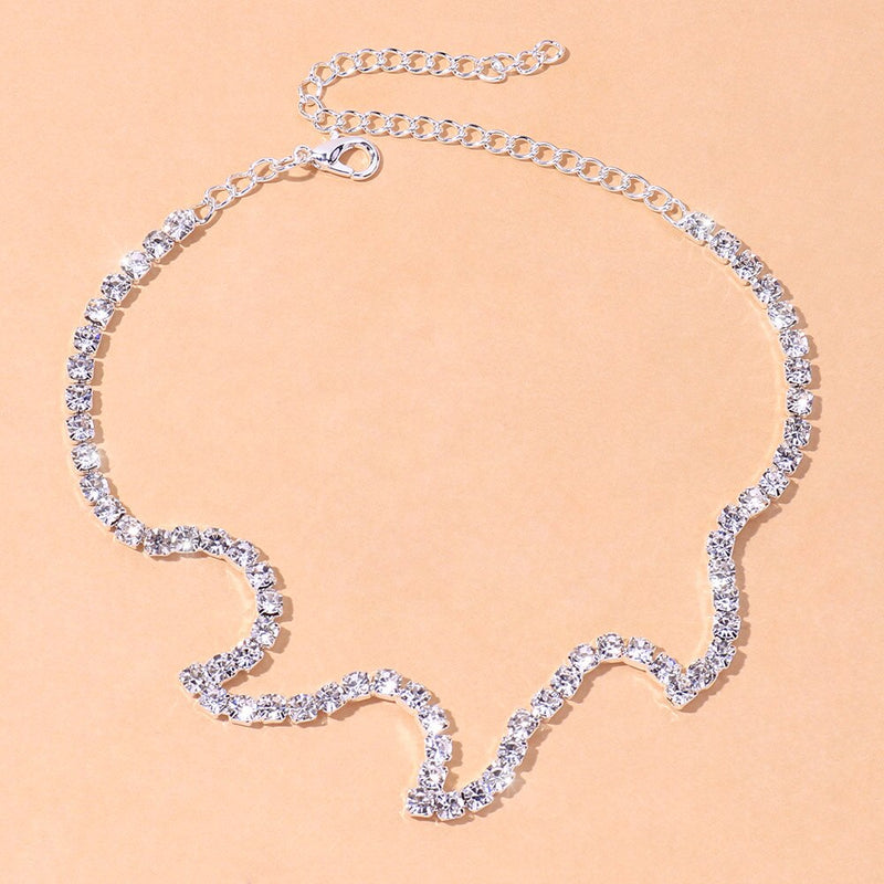 Anklet Crystal waves |  Tornozeleira feminina de Alto Luxo