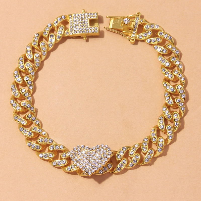 Anklet Heart Cuban | Alto Luxo