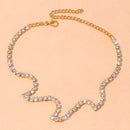 Anklet Crystal waves |  Tornozeleira feminina de Alto Luxo