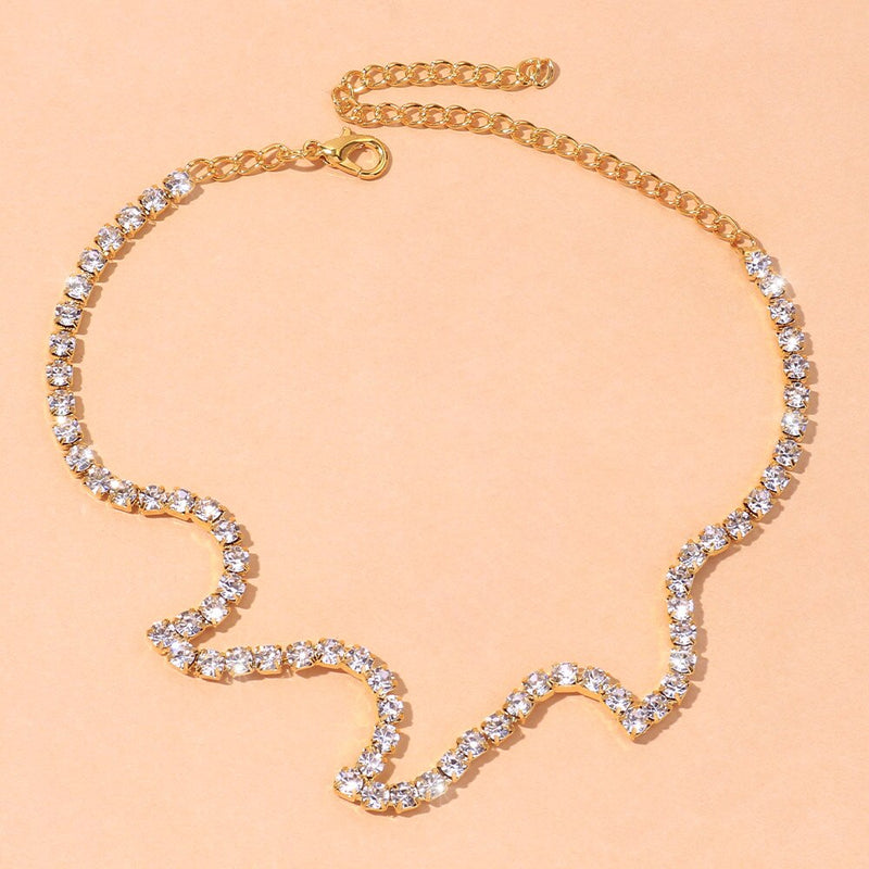 Anklet Crystal waves |  Tornozeleira feminina de Alto Luxo
