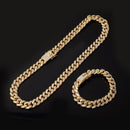 Kit Cuban Link Set / Conjunto cravejado