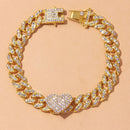 Anklet Heart Cuban | Alto Luxo