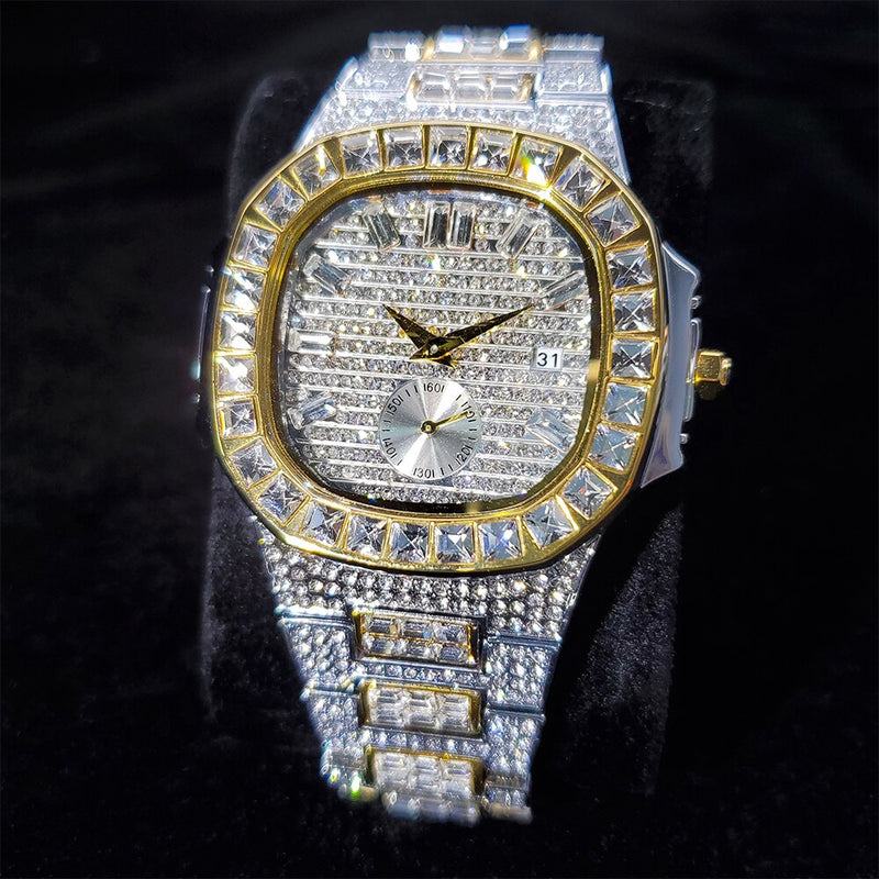 PTK Nautilus Prata e Ouro | Relógio de Alto Luxo