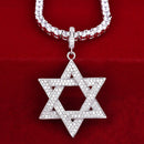 Estrela de Davi / Pingente  Cravejado