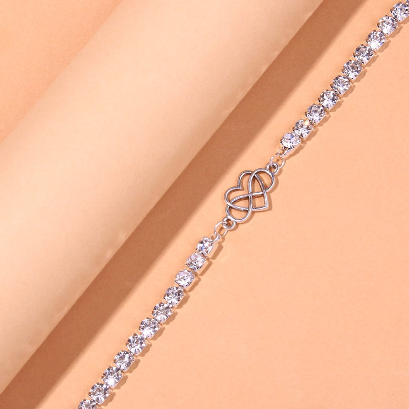 Anklet Riviera Infinity Heart | Alto Luxo