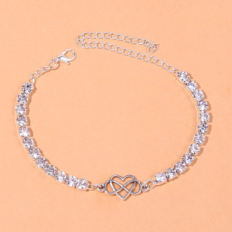 Anklet Riviera Infinity Heart | Alto Luxo