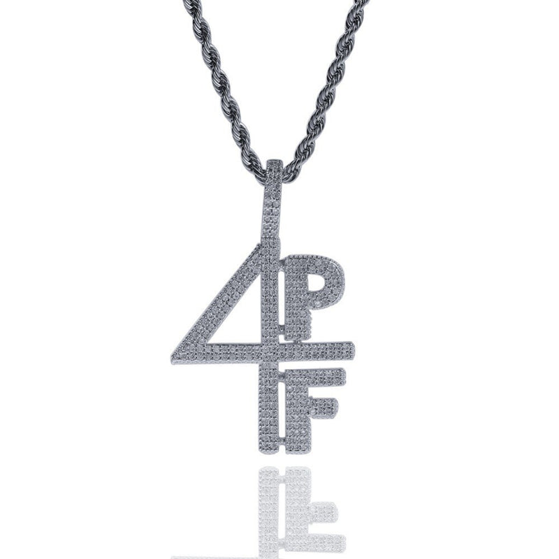 4PF Logo /  Pingente Cravejado