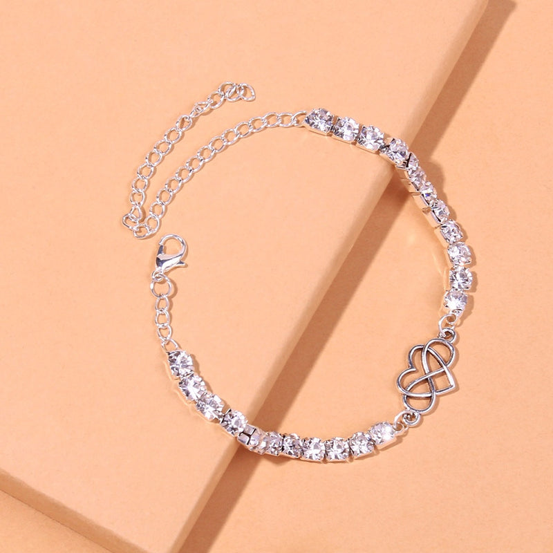 Anklet Riviera Infinity Heart | Alto Luxo