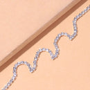 Anklet Crystal waves |  Tornozeleira feminina de Alto Luxo