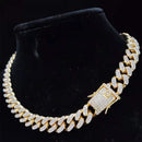 Conjunto Cuban Link / 13mm Com Feixo cravejado