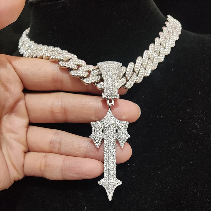 Corrente Cuban Box Trapstar | Conjunto Cravejado