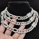 Kit Cuban Long Link /  Conjunto com fecho cravejado