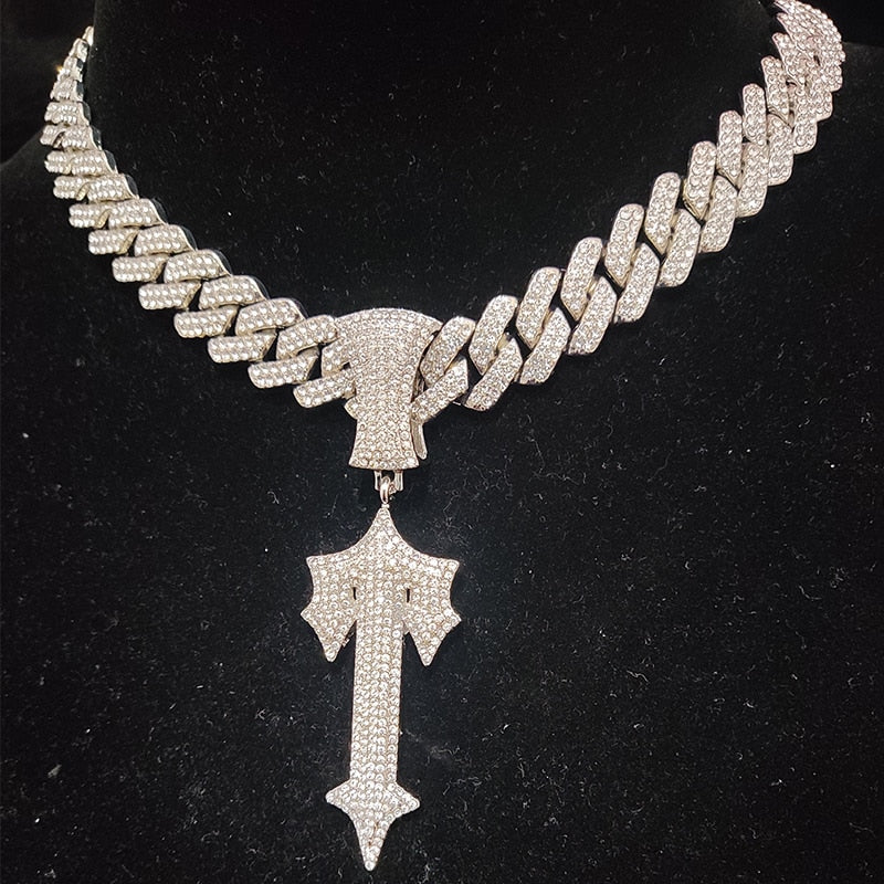Corrente Cuban Box Trapstar | Conjunto Cravejado