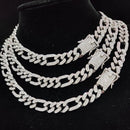 Kit Cuban Long Link /  Conjunto com fecho cravejado