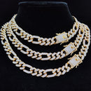 Kit Cuban Long Link /  Conjunto com fecho cravejado