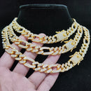 Kit Cuban Long Link /  Conjunto com fecho cravejado