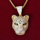 Leopardo Cravejado / Pingente Premium