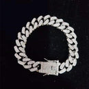 Pulseira Cuban Link / Com Feixo cravejado