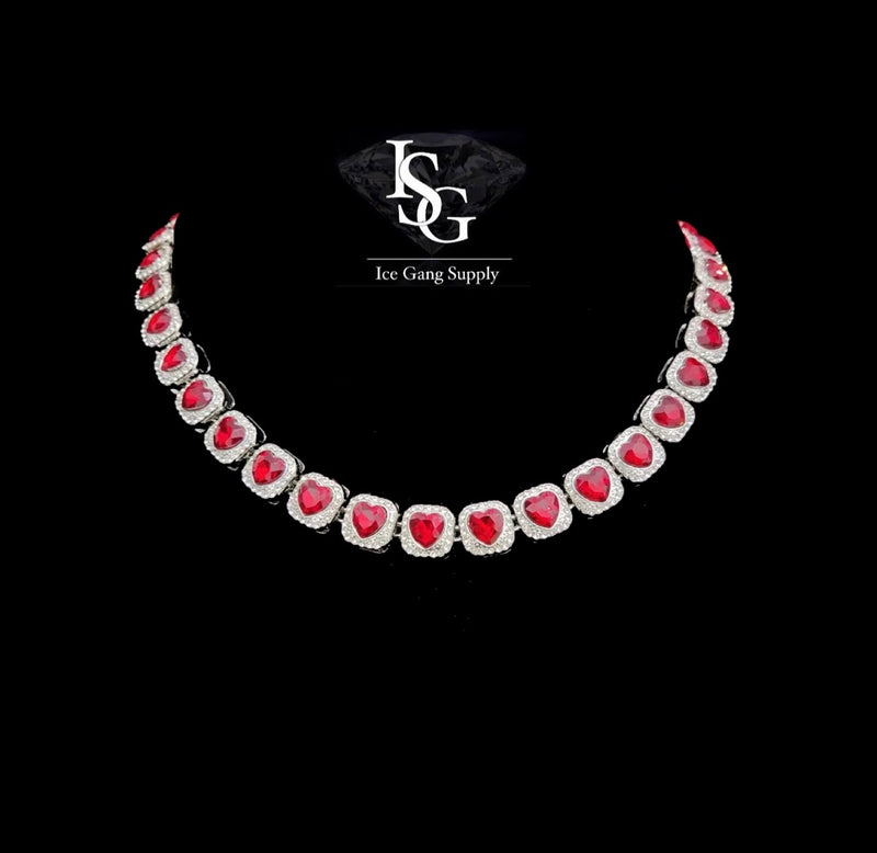 Bubble Heart Chain 13mm