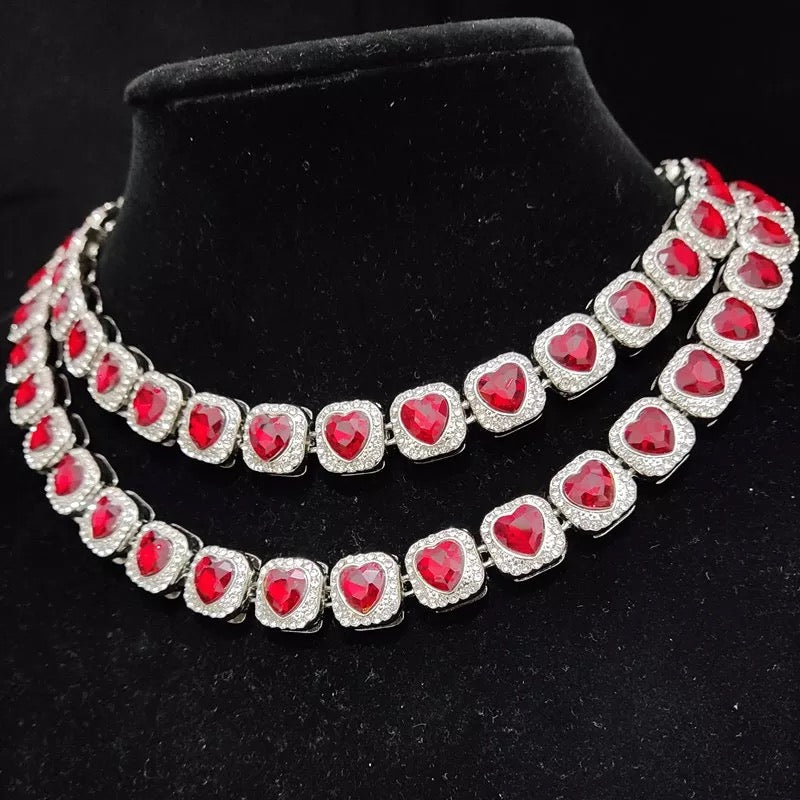 Bubble Heart Chain 13mm
