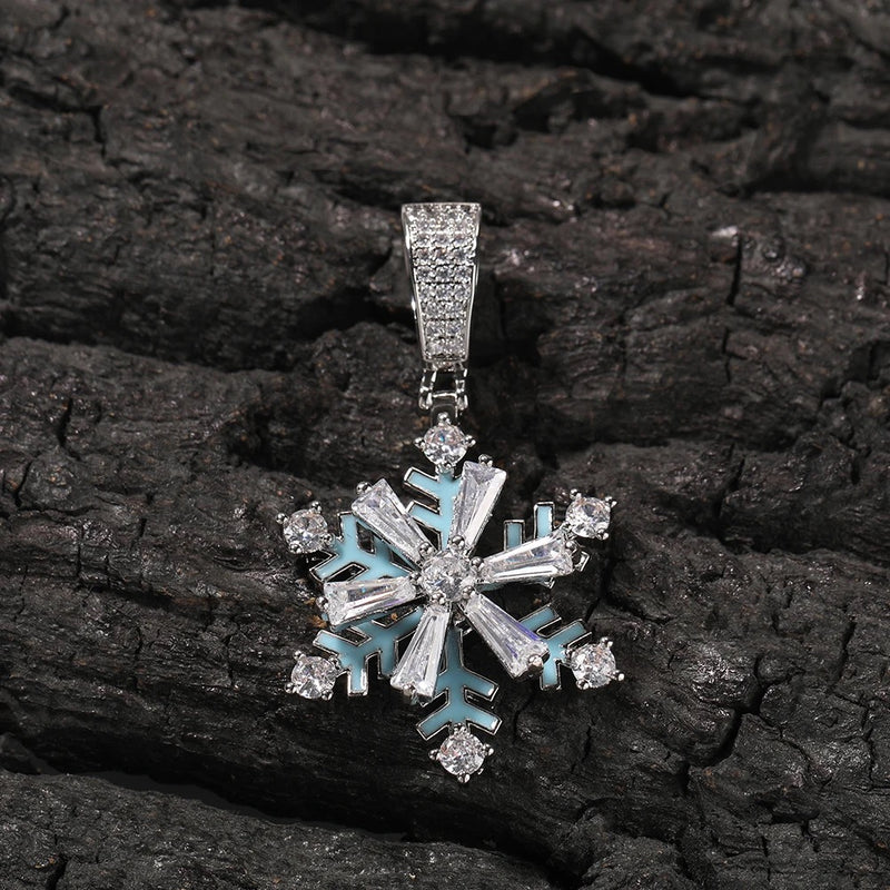 Snowflake Baguette | Pingente Cravejado