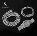 Kit Cuban Link Set / Conjunto cravejado