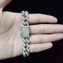 Pulseira Cuban Link / Com Feixo cravejado