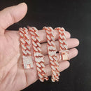 Corrente B Heart Cuban Link ( Com Fecho cravejado )