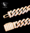 Baguette Prong Premium | Corrente de Alto Luxo