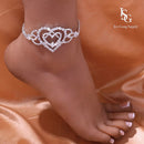 Anklet Triple Heart  | Alto Luxo