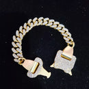 Cuban Link Lock kit / Pulseira, Corrente e Kit Cravejado.