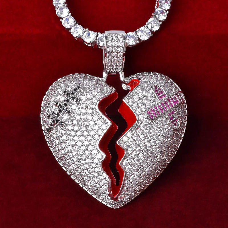 Broken Hurt Heart / Pingente Premium