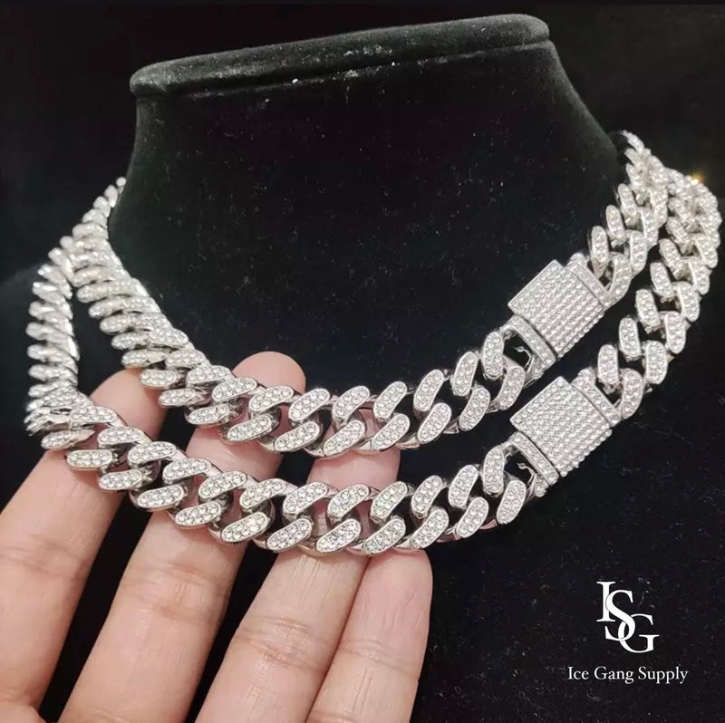 Cuban box 13mm | Corrente Cravejada