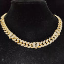 Corrente B Heart Cuban Link ( Com Fecho cravejado )